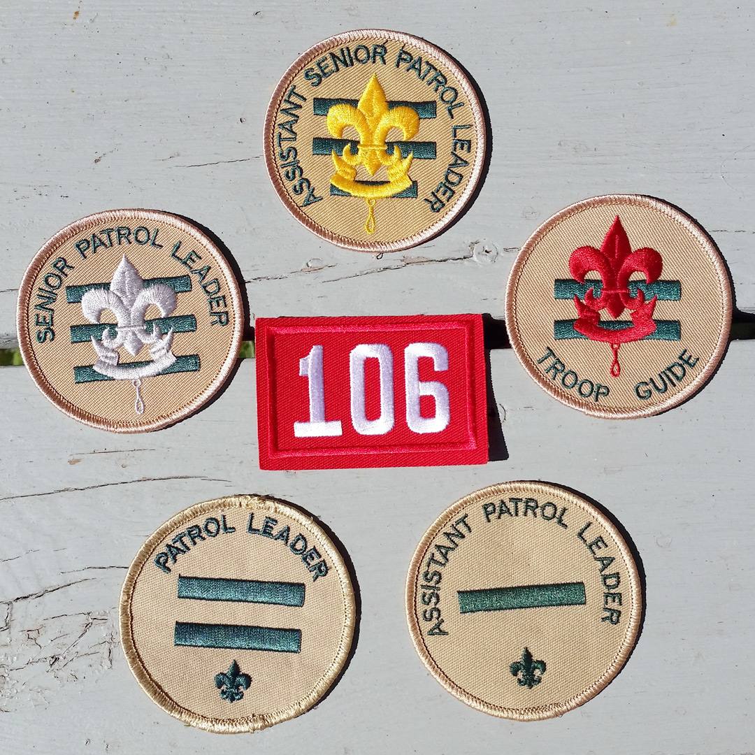 Patches of troop leadership positions